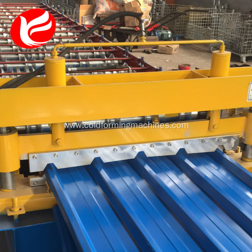 Galvanized cold roof color panel steel machine